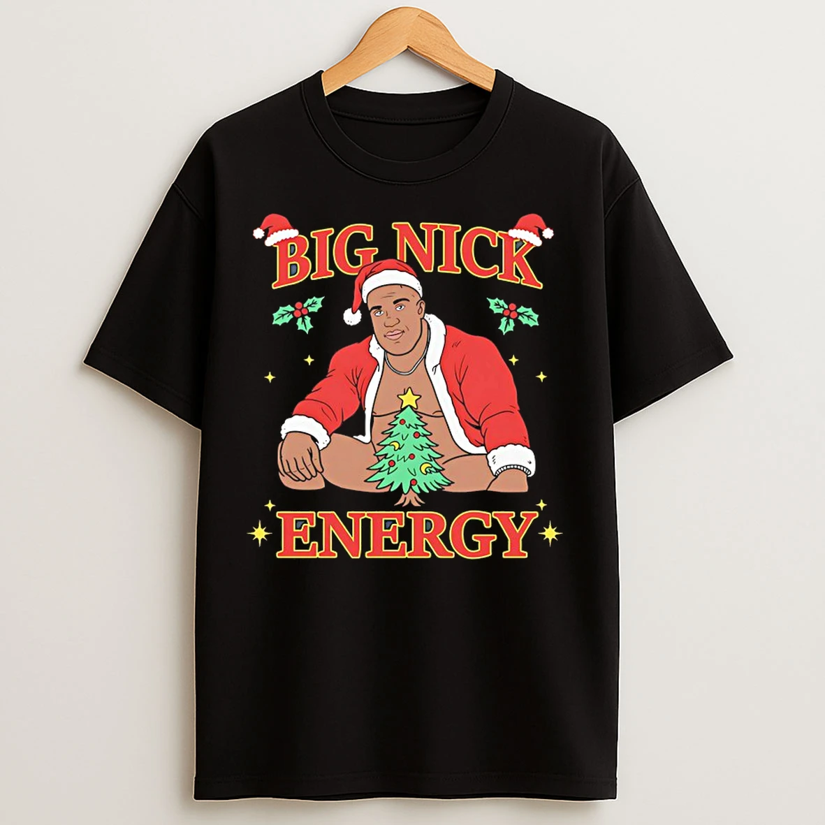 Classic Big Nick Energy Christmas T Shirts