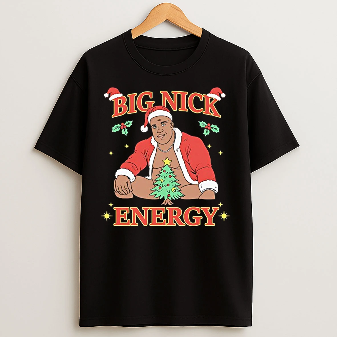 Classic Big Nick Energy George Floyd Santa T Shirts