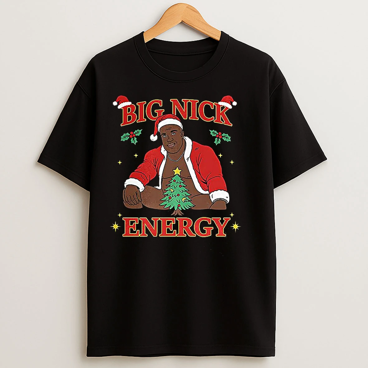Classic Big Nick Energy Cartoon Christmas T Shirts