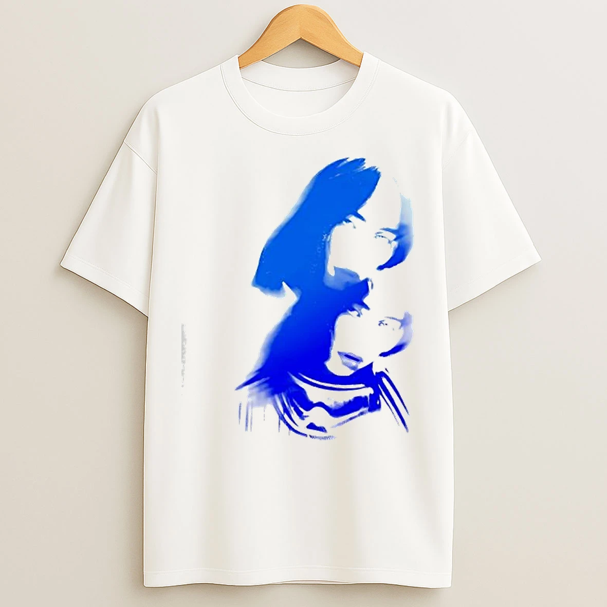 Classic Billie Eilish Blue Face Graphic T Shirts
