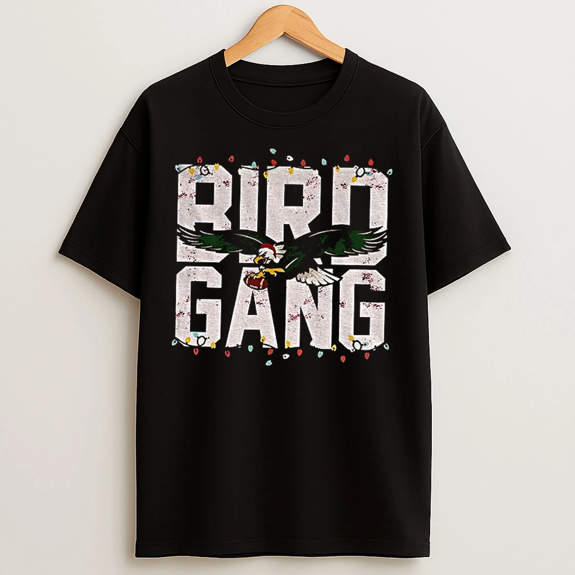 Classic Bird Gang Christmas Retro Sundays Birds Green Lights T Shirts