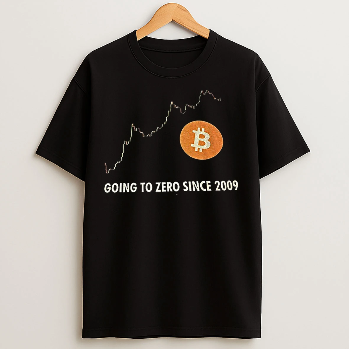 Classic Bitcoin Going To Zero Since 2009 T Shirts
