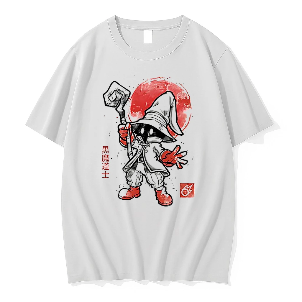 Classic Black Mage Sumi E Video Game T Shirts