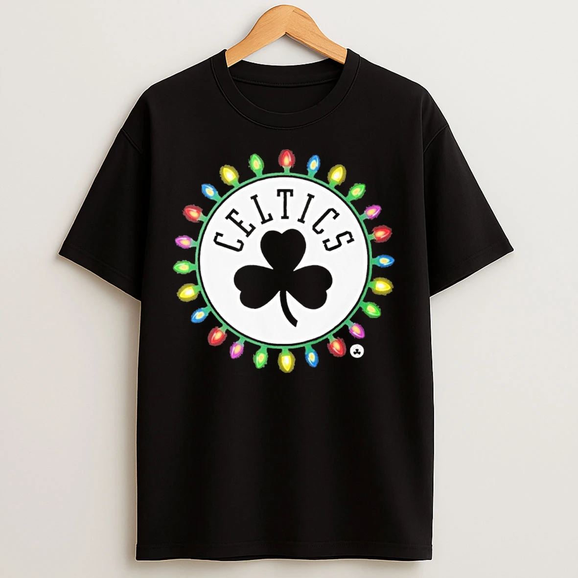 Classic Boston Celtics Logo Light Christmas T Shirts