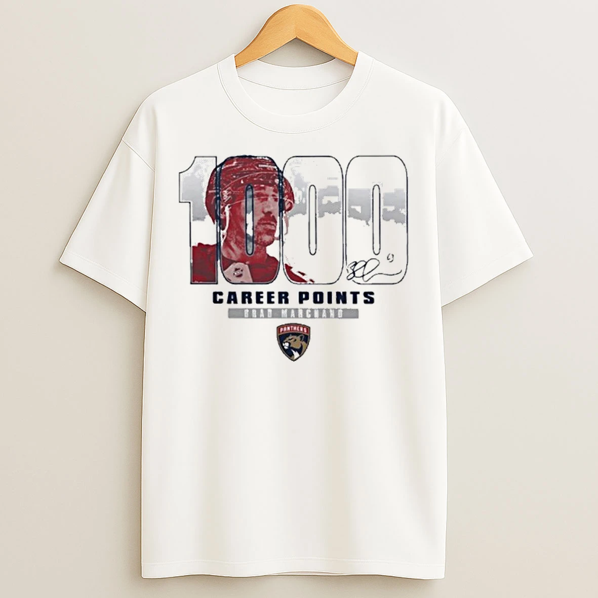 Classic Brad Marchand Florida Panthers 1000 Career Points Legacy T Shirts
