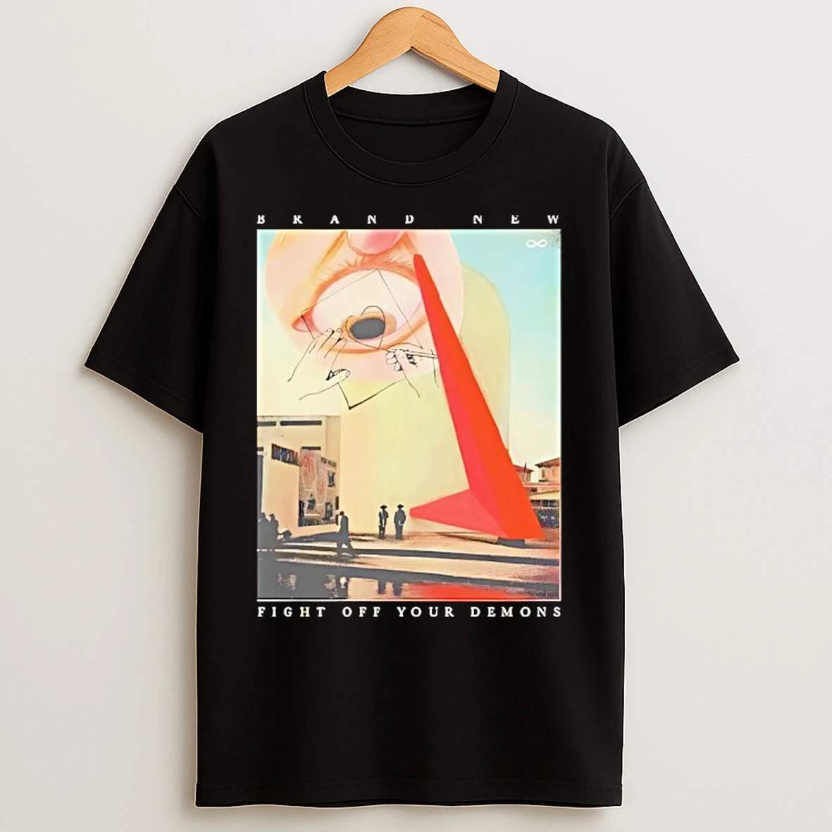 Classic Brand New Fight Off Your Demons Surreal Eye T Shirts
