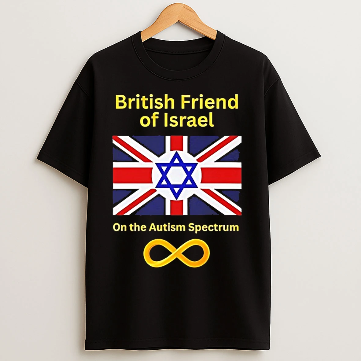 Classic British Friend Of Israel On The Autism Spectrum T Shirts
