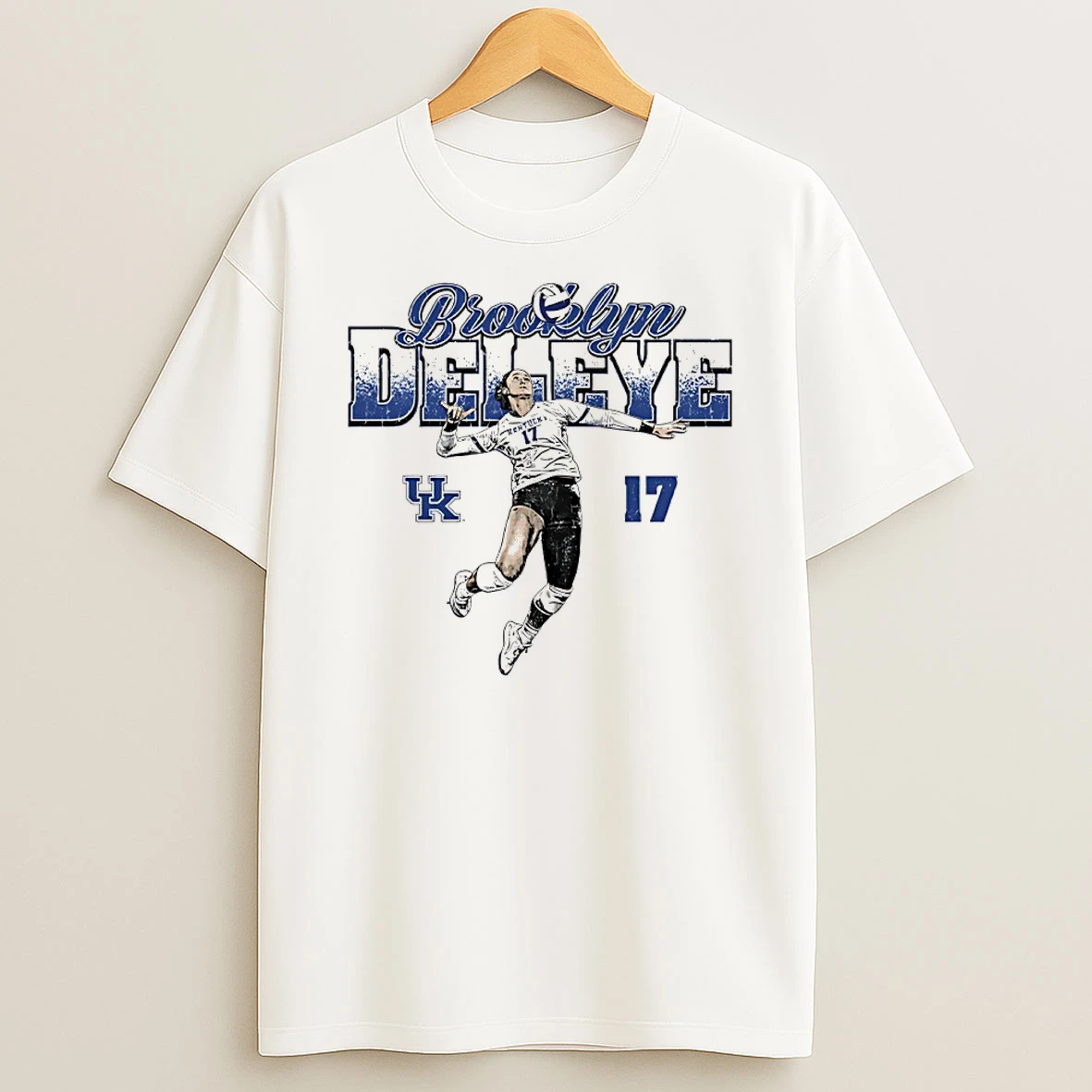 Classic Brooklyn Deleye 17 Kentucky Wildcats Womens Volleyball Vintage T Shirts