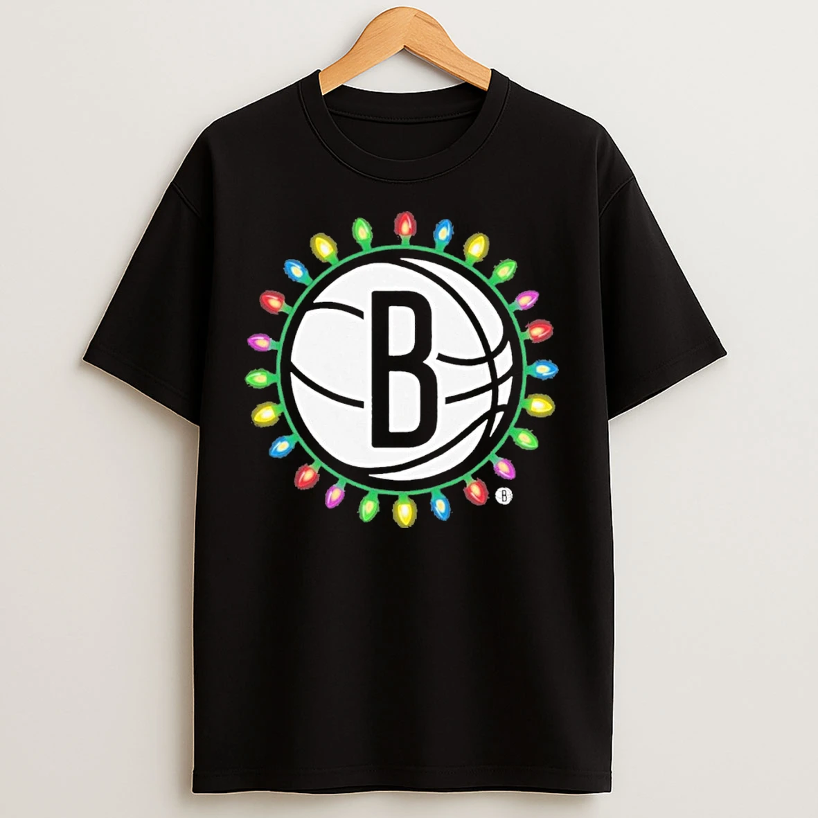 Classic Brooklyn Nets Logo Light Christmas T Shirts