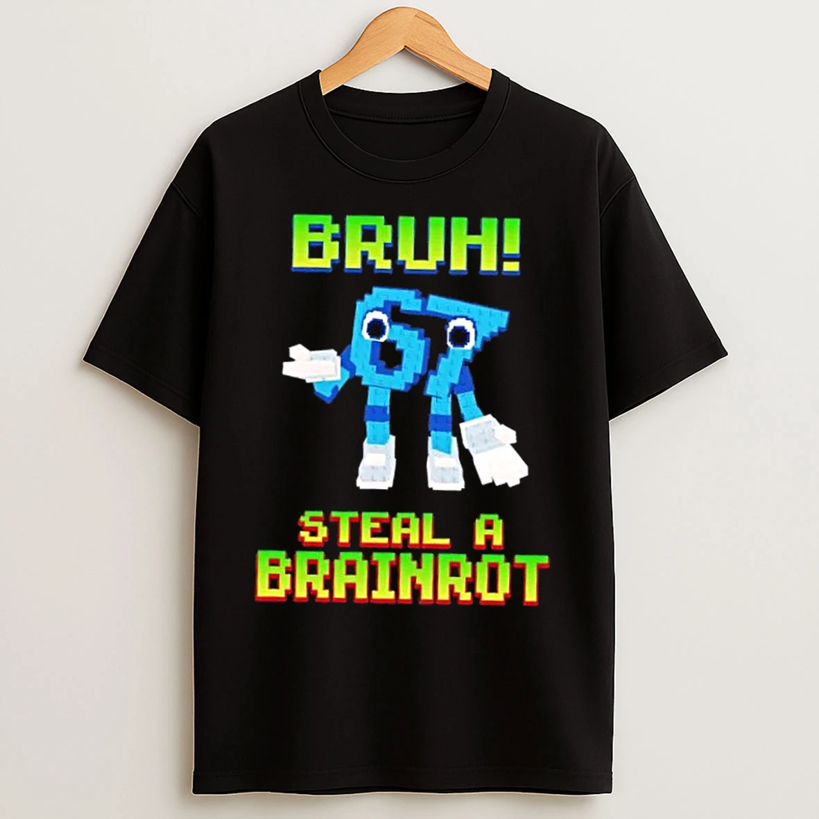 Classic Bruh 67 Six Seven 6 7 Funny Brainrot Meme T Shirts