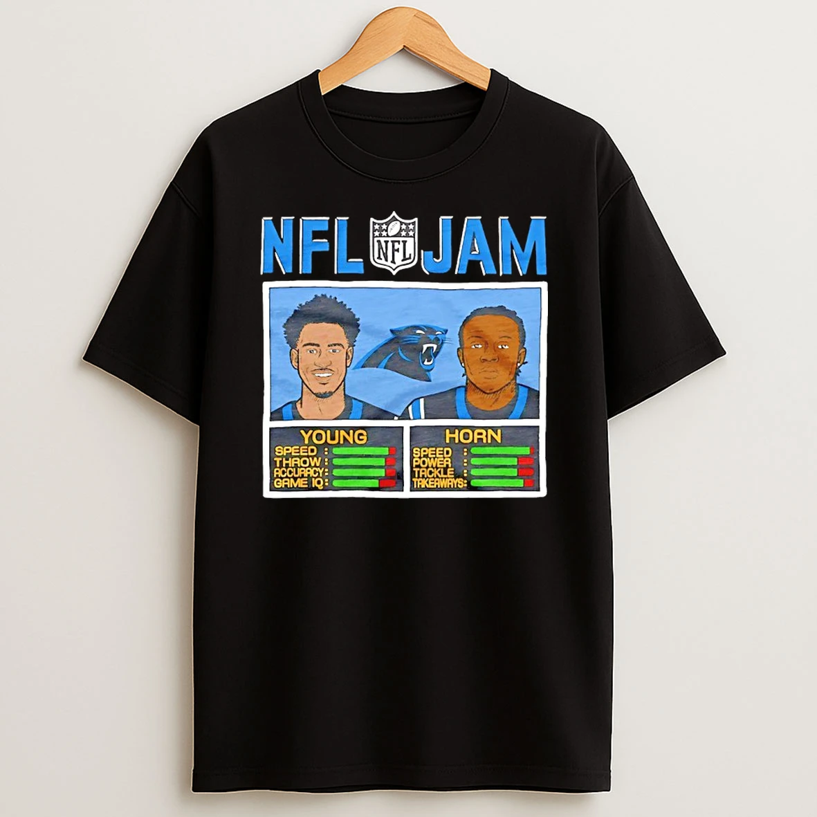 Classic Bryce Young And Jaycee Horn Nfl Jam Carolina Panthers T Shirts