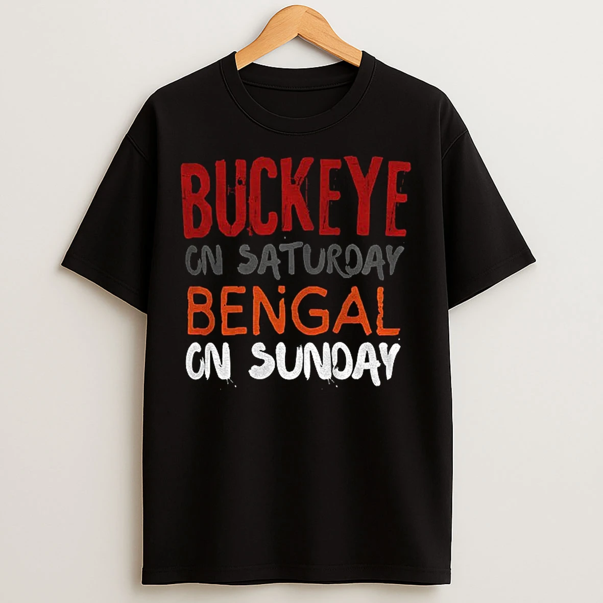 Classic Buckeyes Bengals Saturday On Sunday Cincinnati Vs Ohio State T Shirts