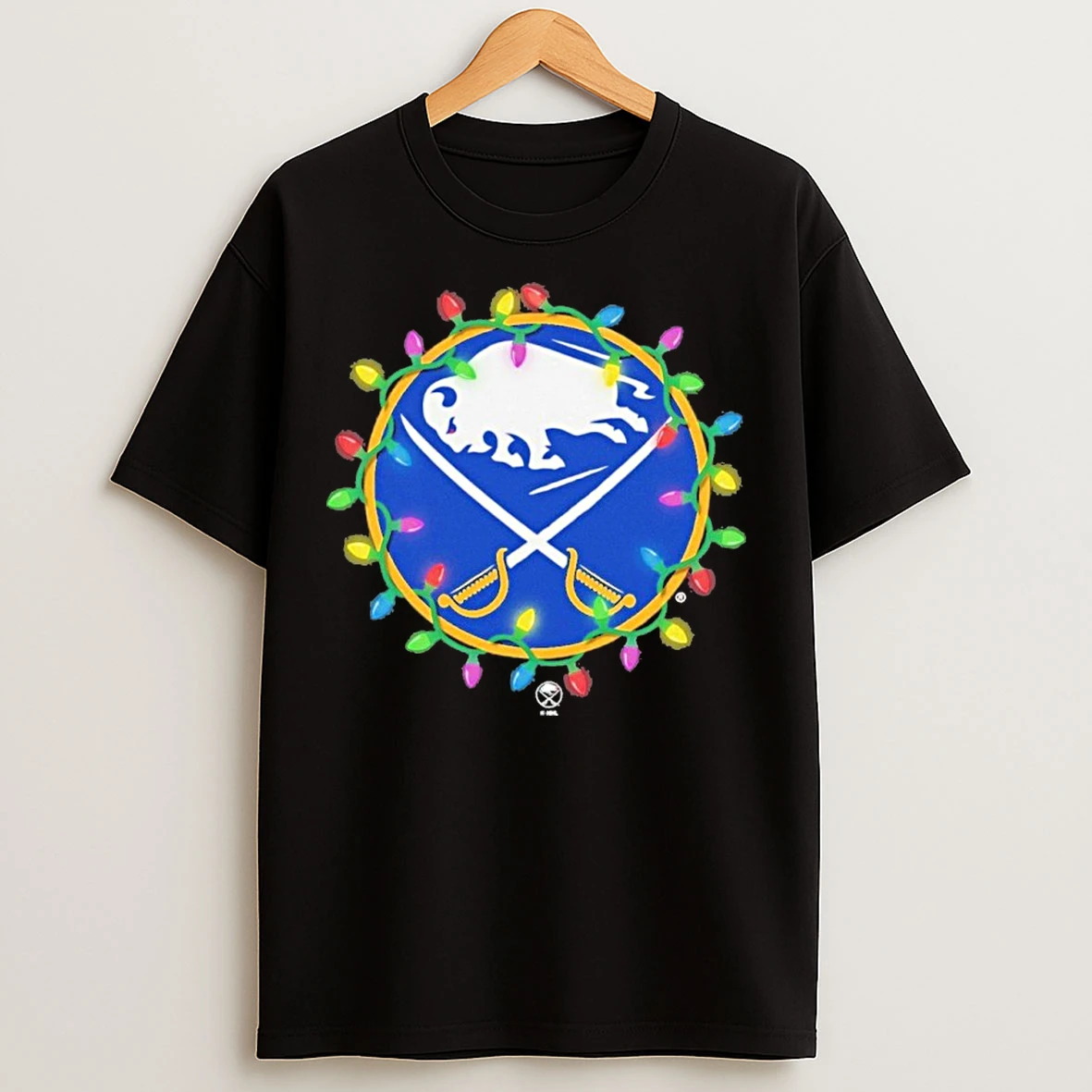 Classic Buffalo Sabres Logo Lights Christmas T Shirts