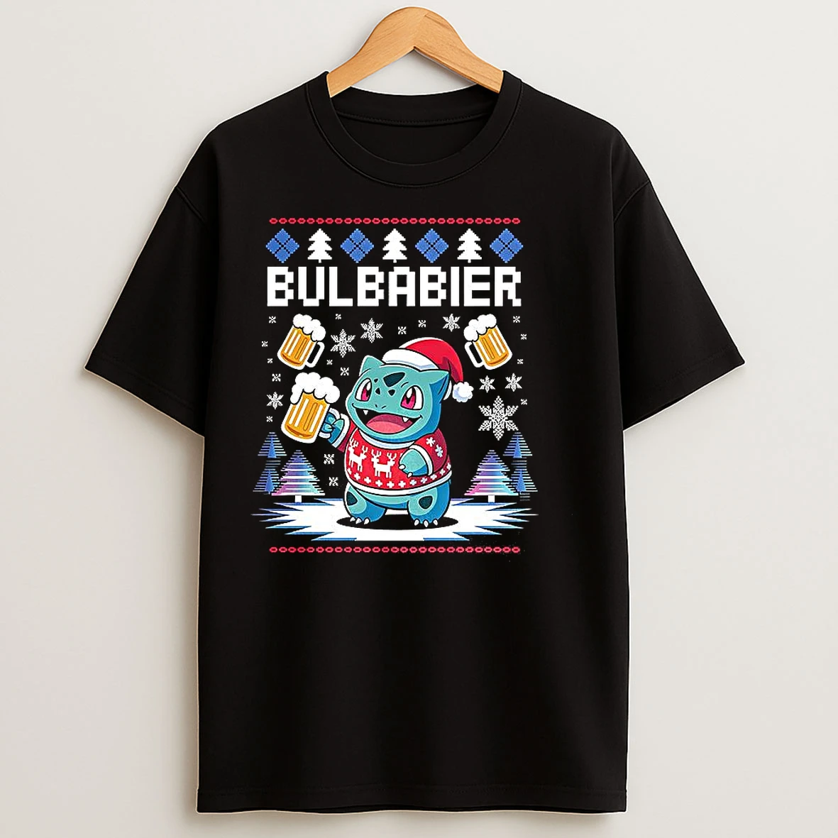 Classic Bulbabier Pokemon Bulbasaur Ugly Christmas T Shirts