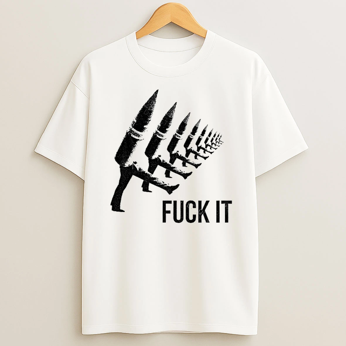 Classic Bullets Weapons Fuck It Vintage T Shirts