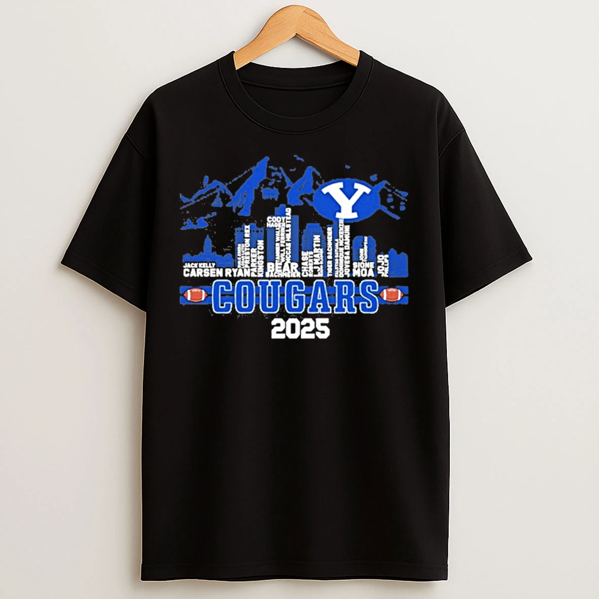 Classic Byu Cougars Typo 2025 Logo City Vintage T Shirts