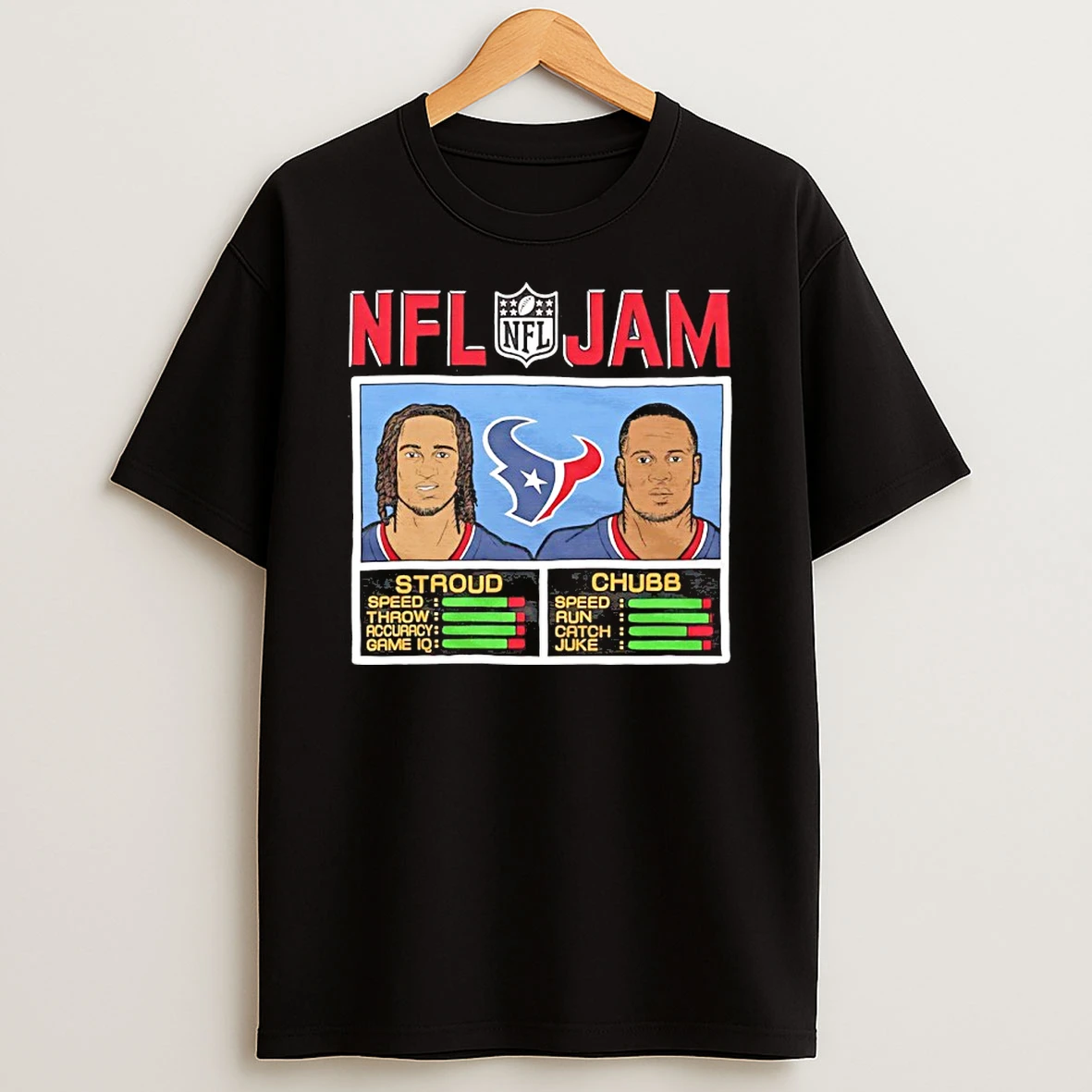 Classic C J Stroud And Nick Chubb Nfl Jam Houston Texans T Shirts