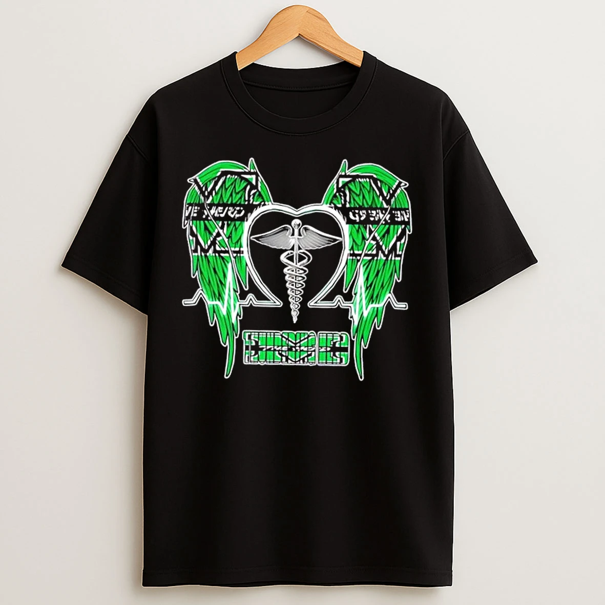 Classic Caduceus Wings Heartbeat Marshall Thundering Herd Football T Shirts