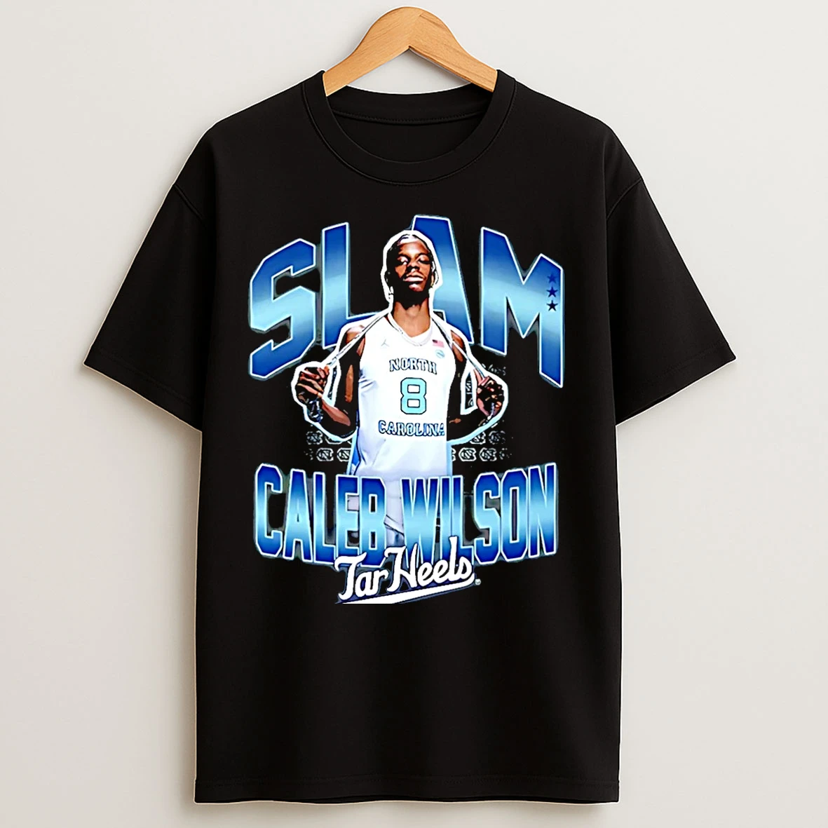 Classic Caleb Wilson North Carolina Tar Heels Slam Christmas T Shirts