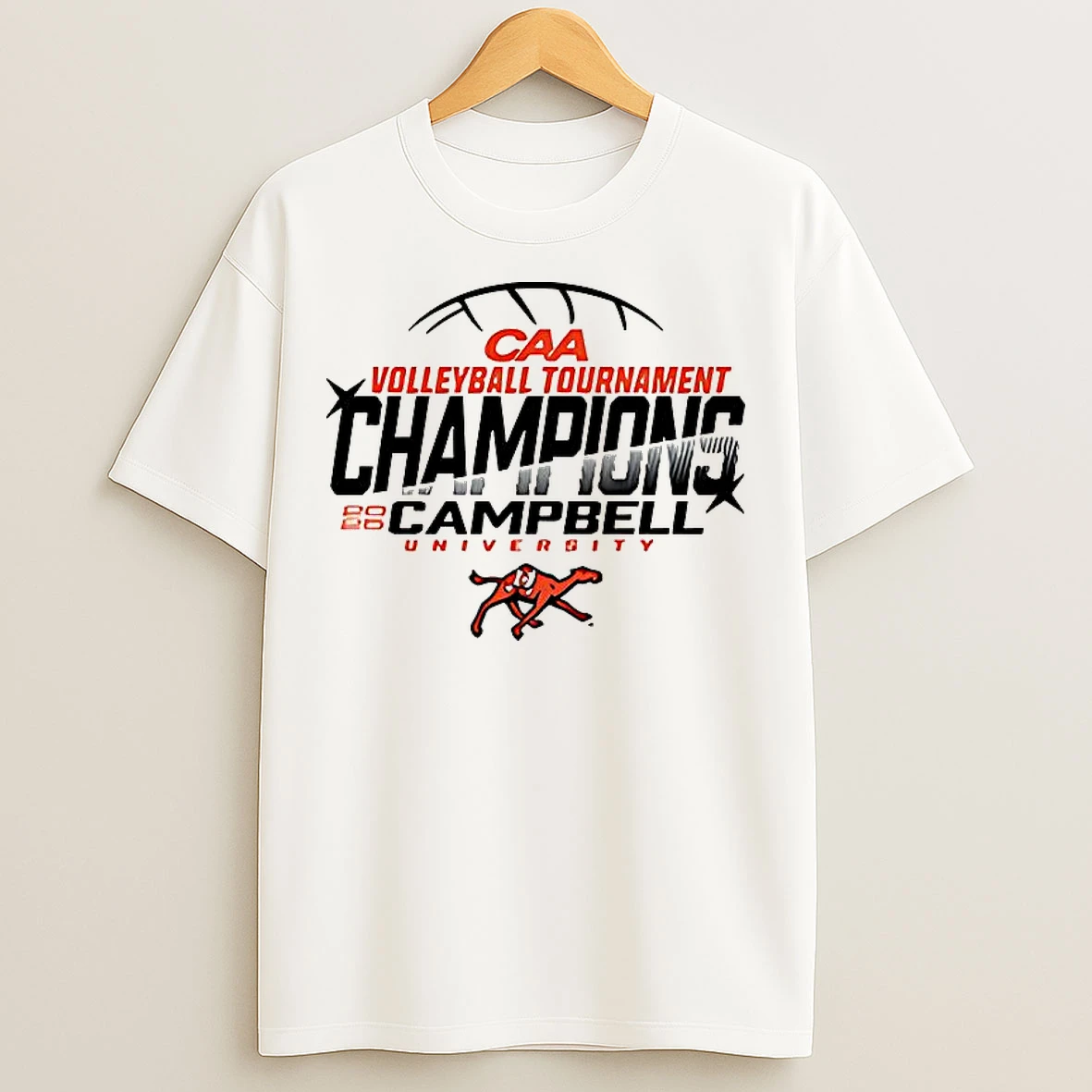Classic Campbell Volleyball Caa Champions University 2025 T Shirts
