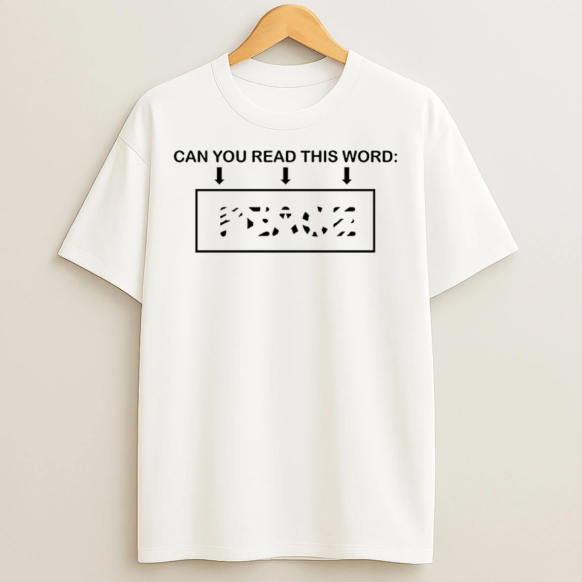 Classic Can You Read This Word Peace T Shirts