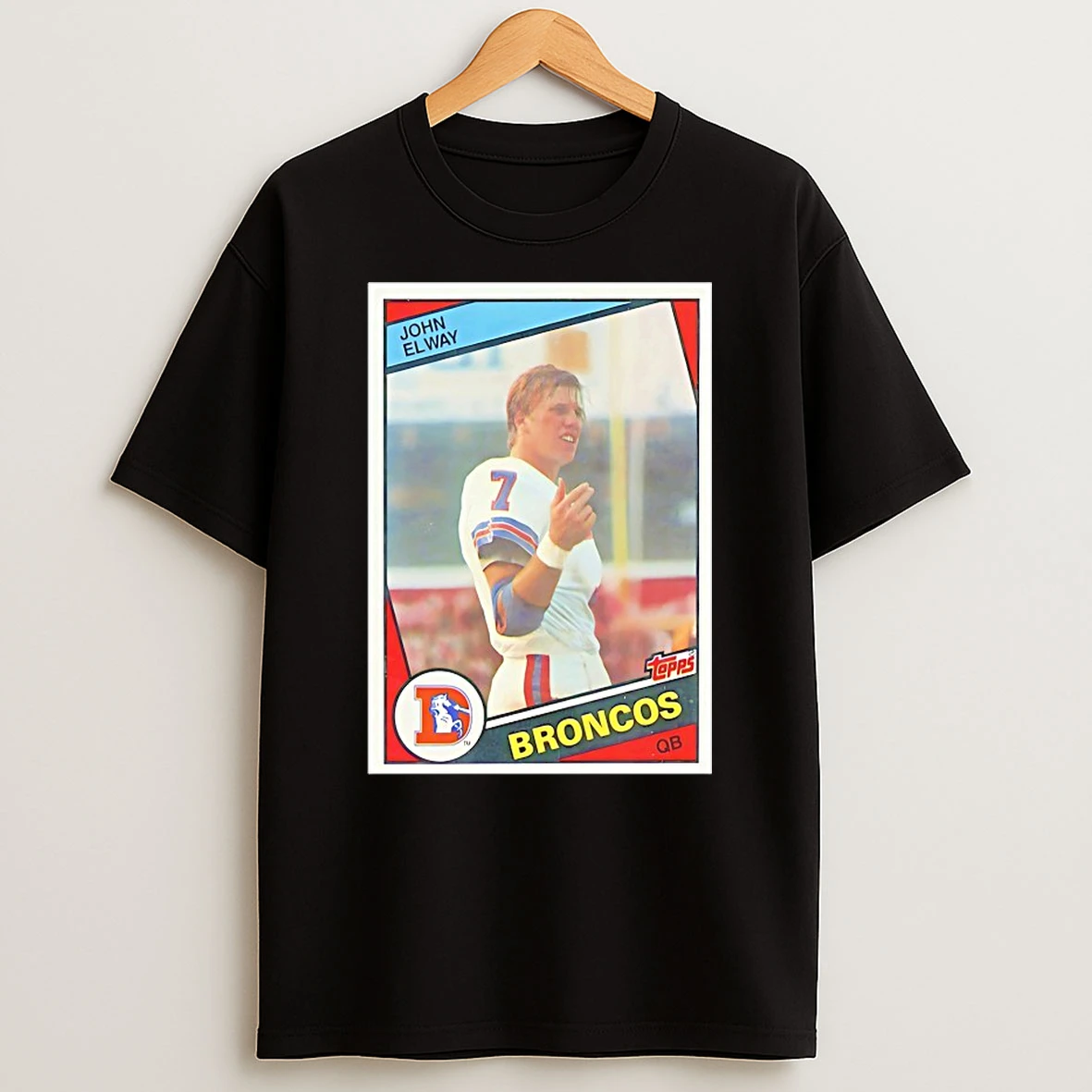 Classic Card John Elway Denver Broncos T Shirts
