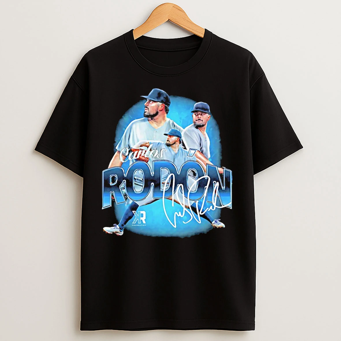 Classic Carlos Rodon New York Yankees Player Collage Signature T Shirts