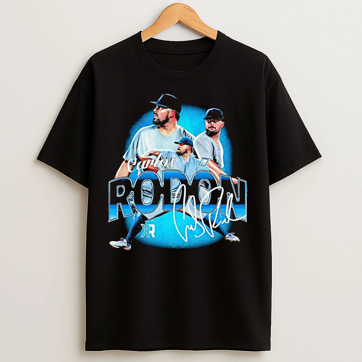 Classic Carlos Rodon Picture Collage Signature T Shirts