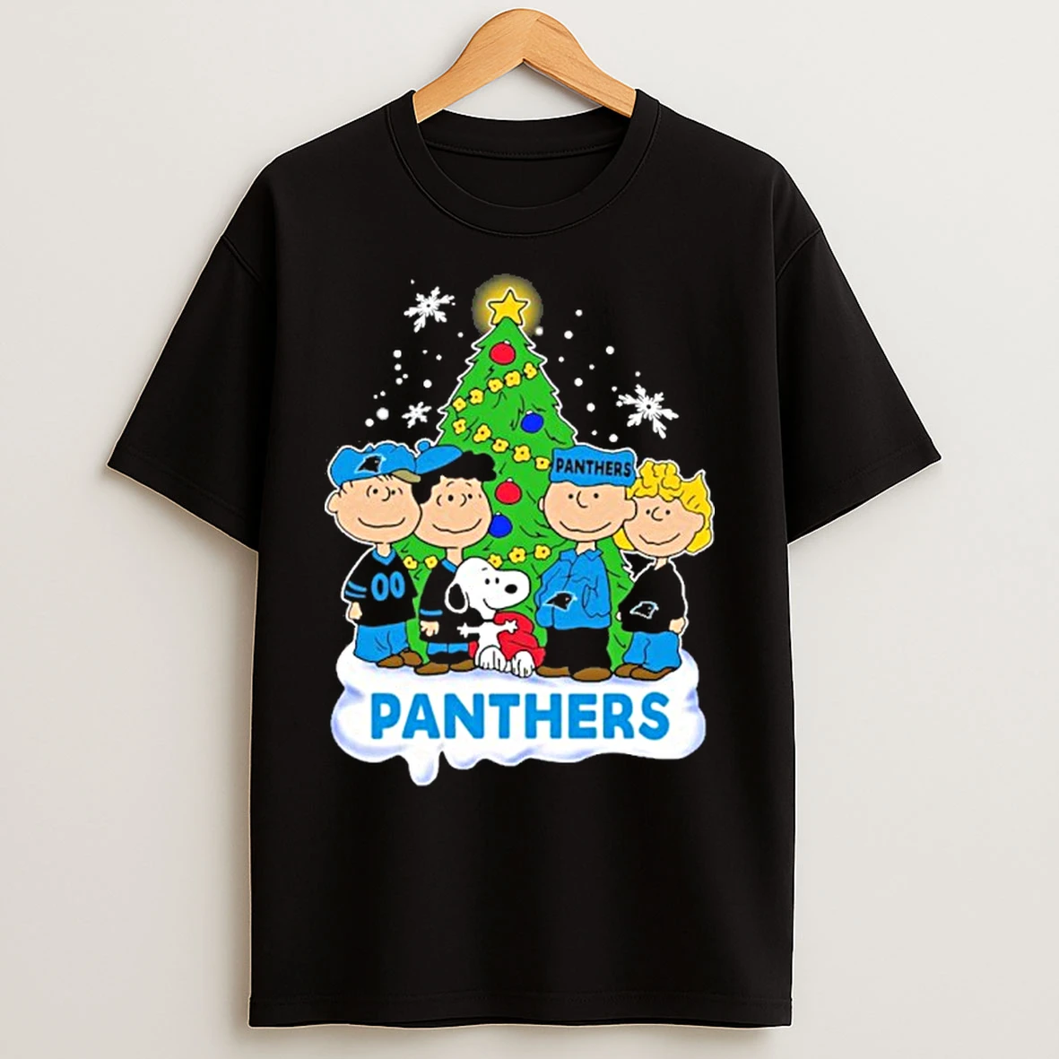 Classic Carolina Panthers X The Peanuts Christmas 2025 T Shirts