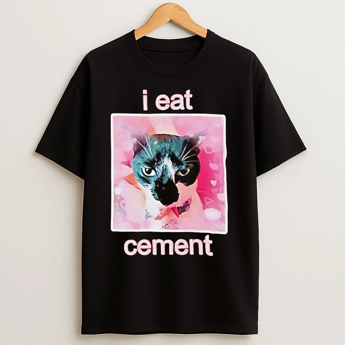 Classic Cat I Eat Cement T Shirts