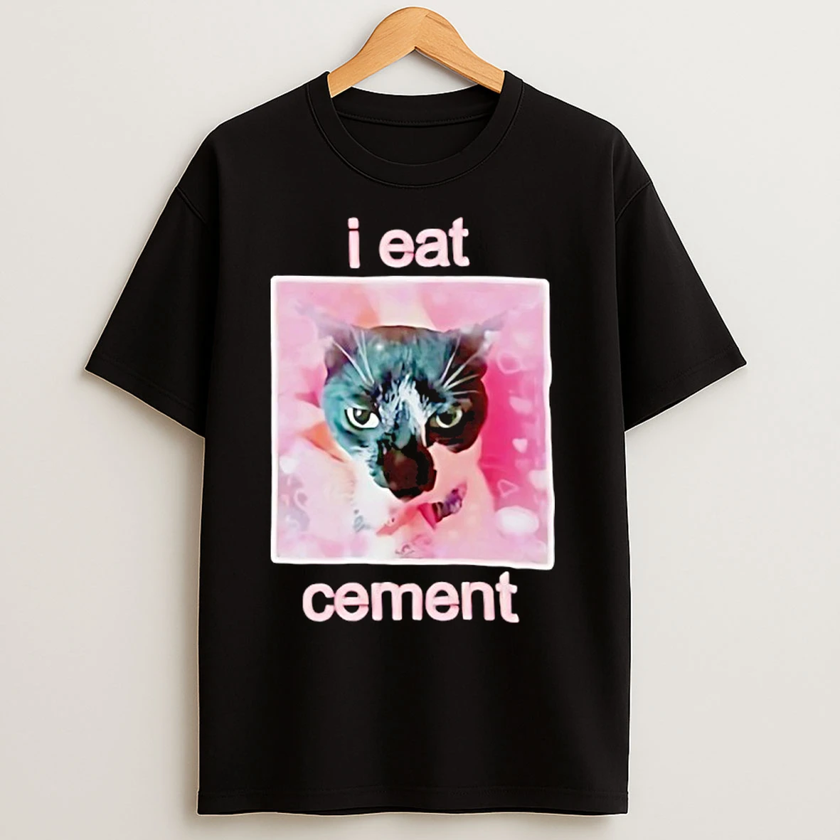 Classic Cat Funny I Eat Cement T Shirts