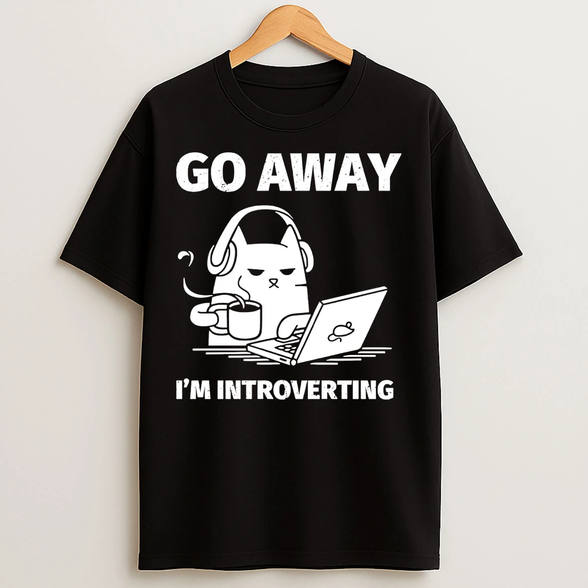 Classic Cat Go Away Im Introverting T Shirts