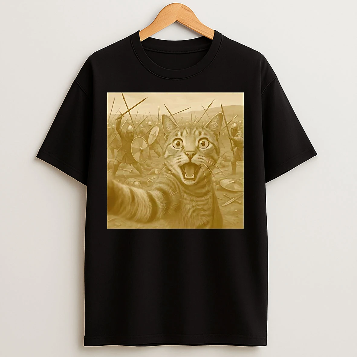 Classic Cat Selfie Battle Of Hastings T Shirts