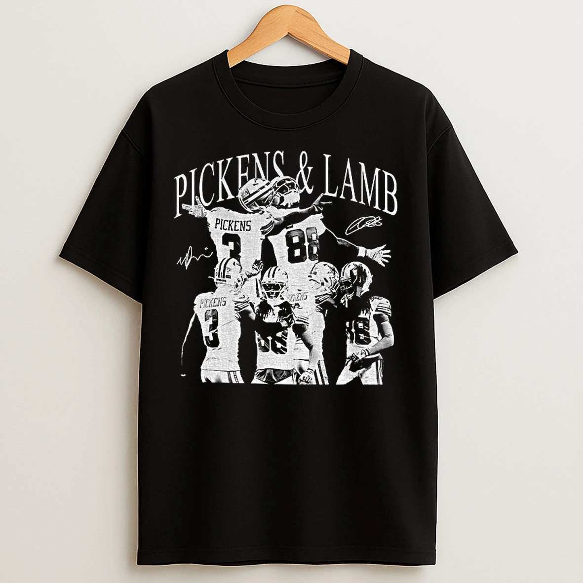 Classic Ceedee Lamb With George Pickens Dallas Cowboys Nfl Football Game Day Vintage T Shirts