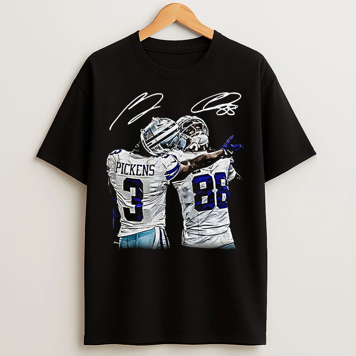 Classic Ceedee Lamb X George Pickens Dallas Cowboys Nfl Football Signature 2025 T Shirts