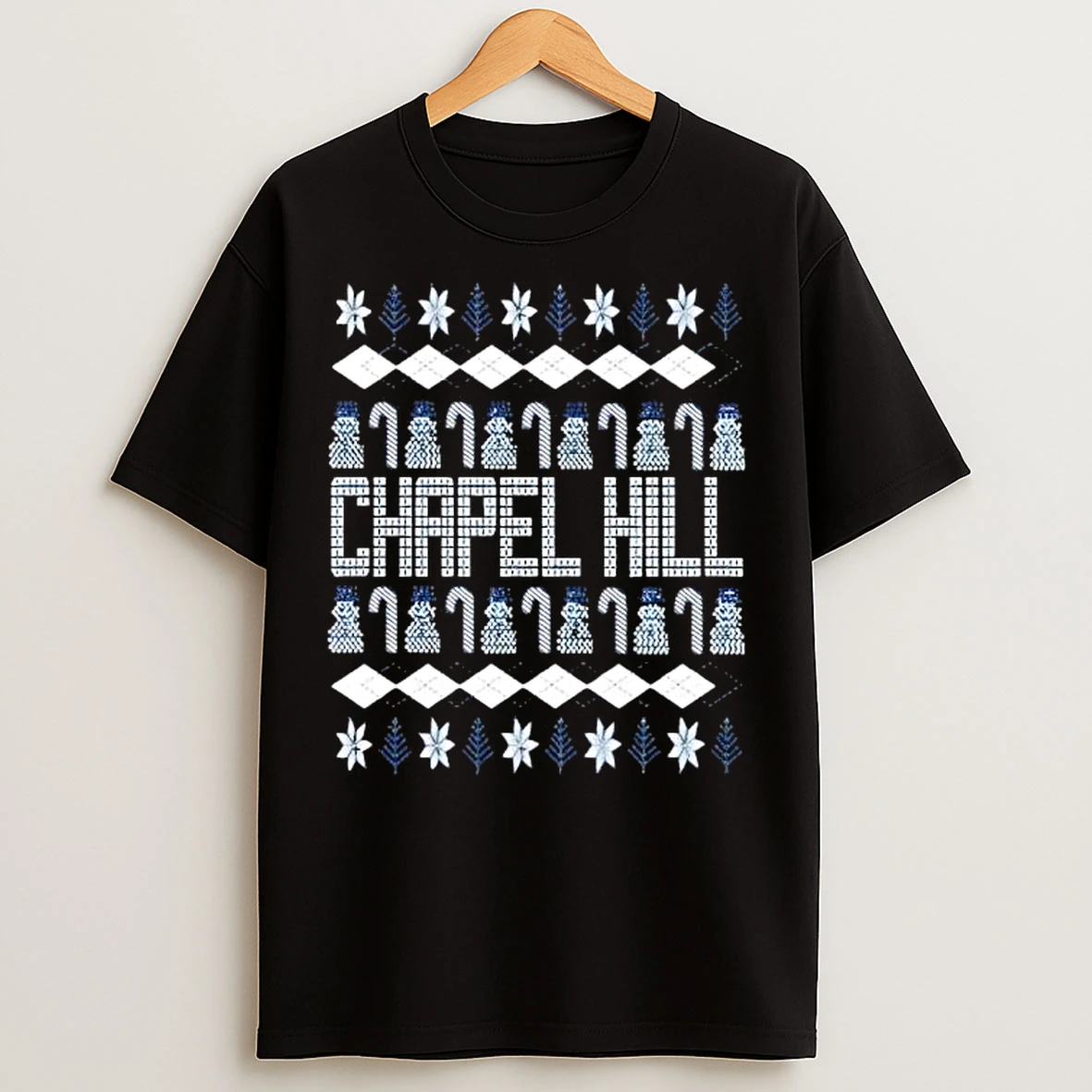 Classic Chapel Hill North Carolina Ugly Christmas T Shirts