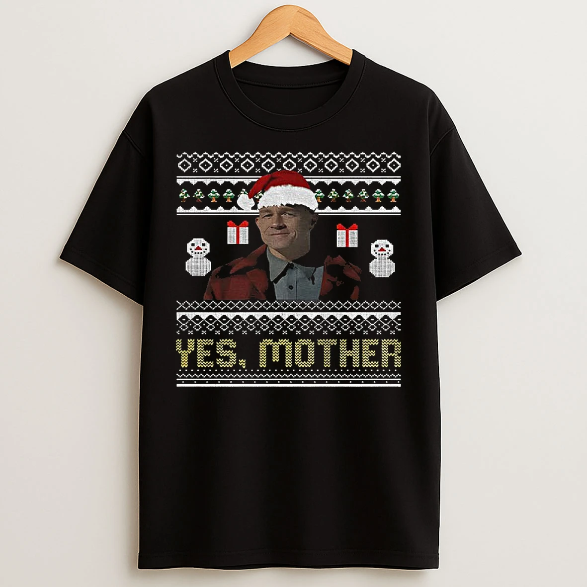 Classic Charlie Ed Gein Yes Mother Ugly Christmas T Shirts