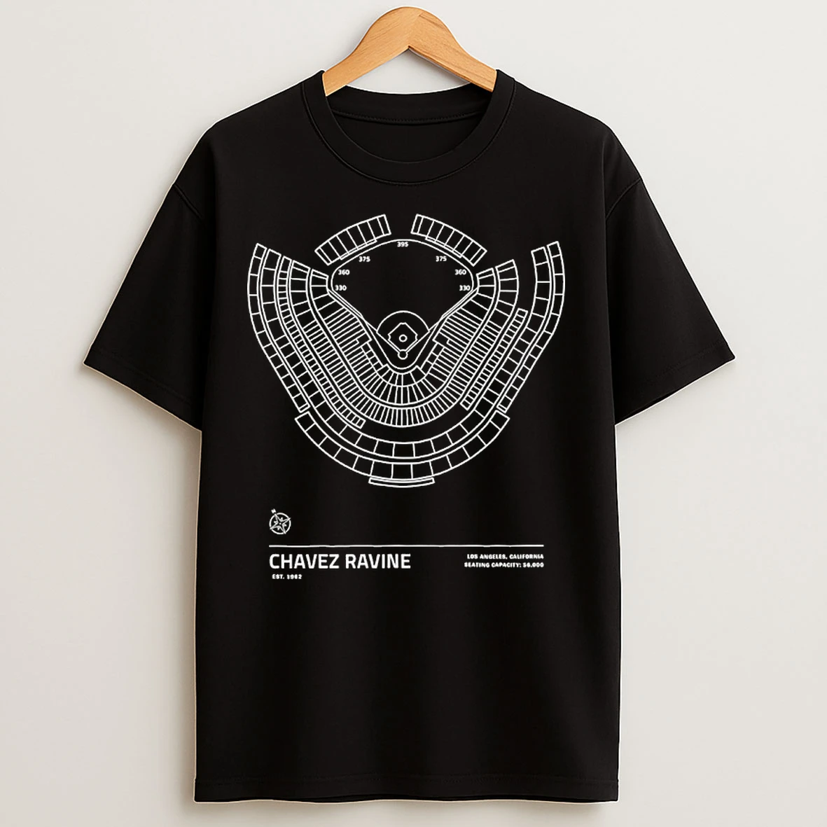 Classic Chavez Ravine Stadium 1962 Los Angeles California T Shirts