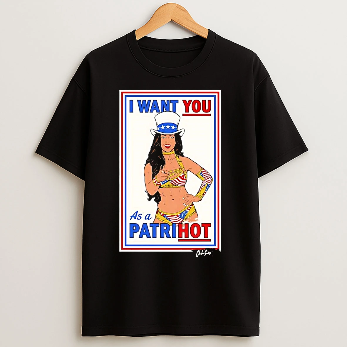 Classic Chelsea Green Uncle Sam I Want You As A Patrihot T Shirts