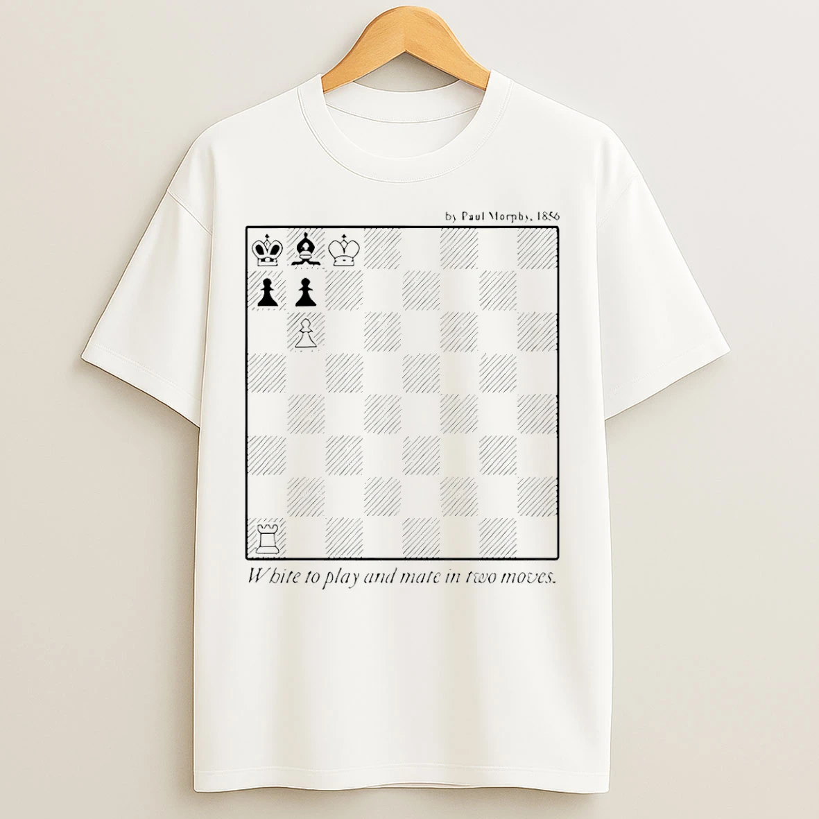 Classic Chess White To Play And Mate In Two Moves T Shirts