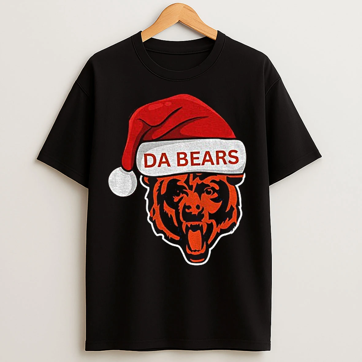 Classic Chicago Bears Santa Logo T Shirts