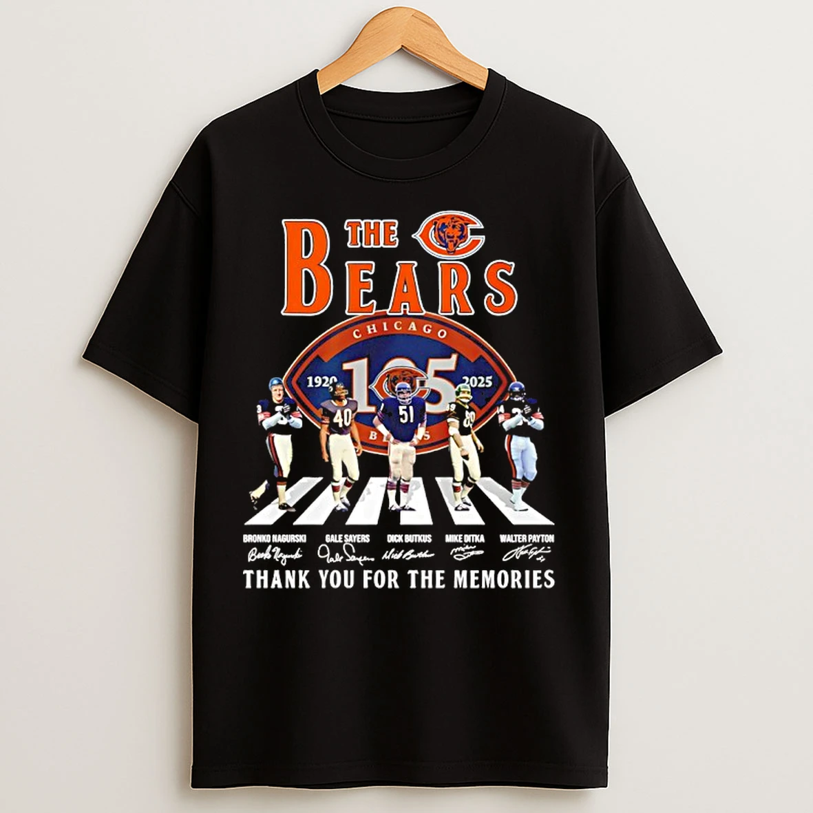 Classic Chicago Bears The Bears 1920 2025 Thank You For The Memories T Shirts