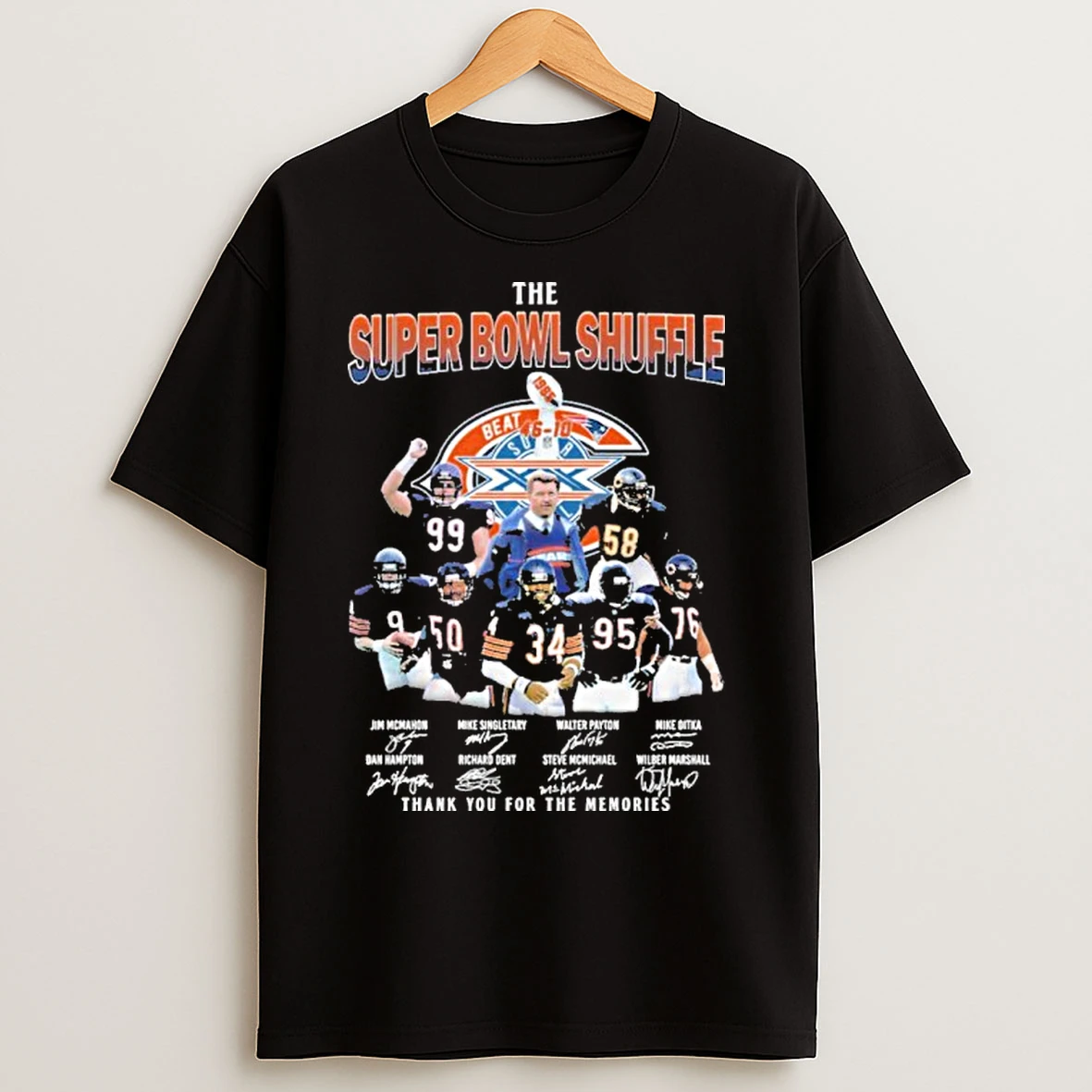 Classic Chicago Bears The Super Bowl Shuffle Signatures T Shirts