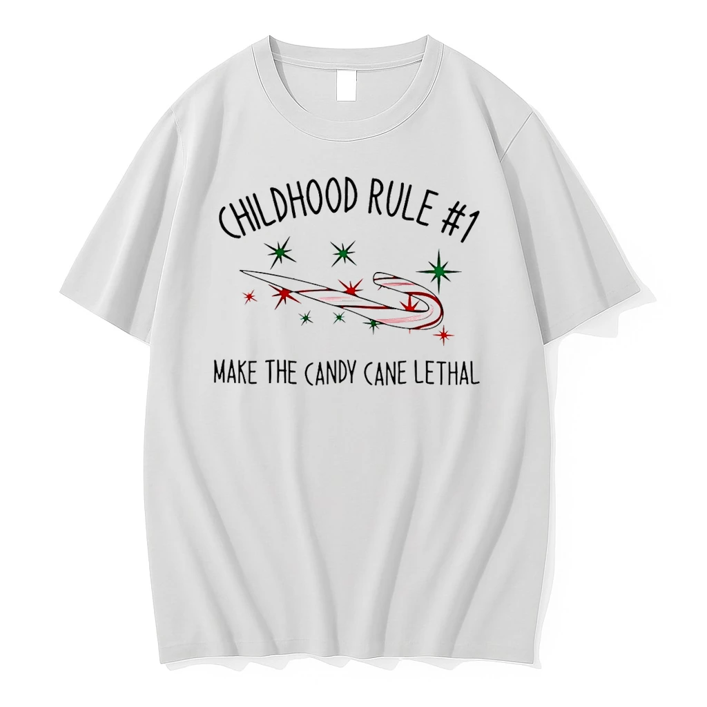 Classic Childhood Rule No 1 Make The Candy Cane Lethal T Shirts