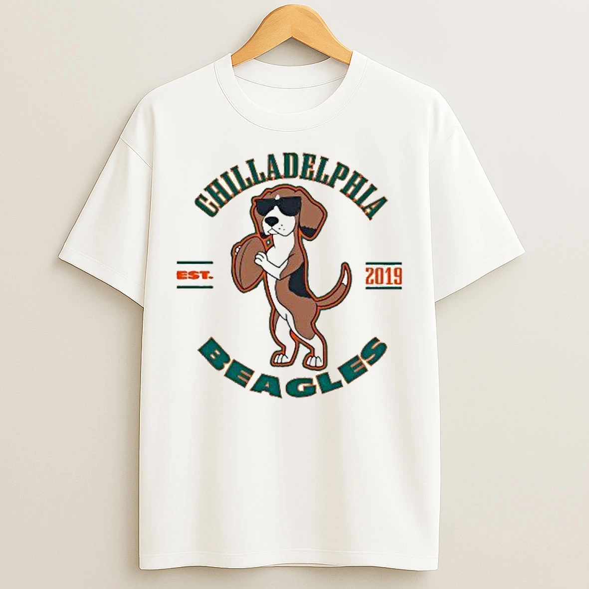 Classic Chilladelphia Beagles Dog T Shirts