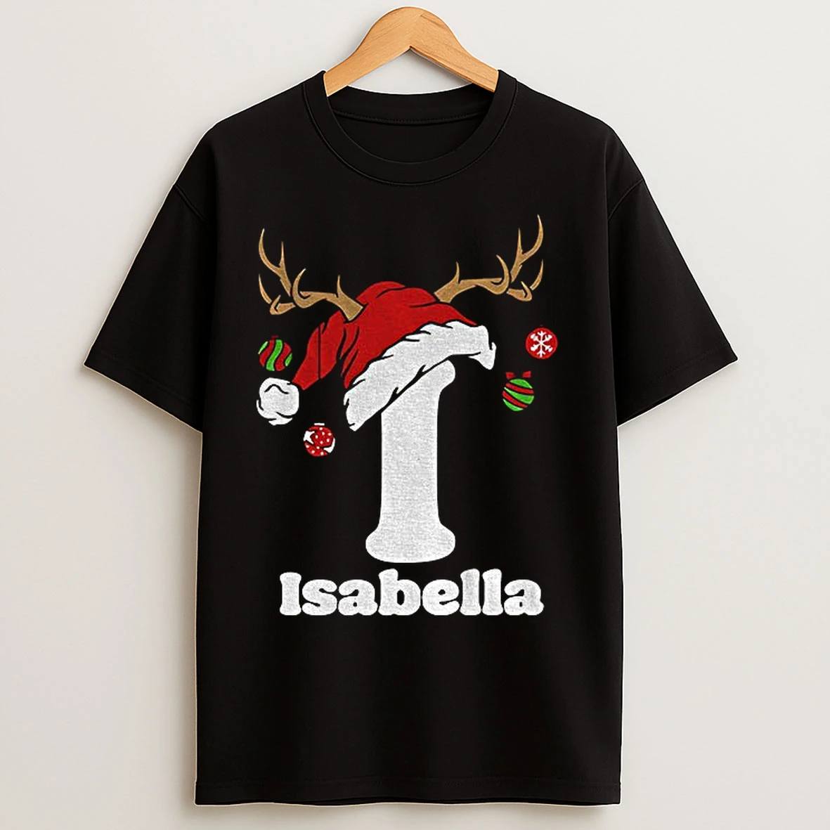 Classic Christmas Custom Name Matching T Shirts