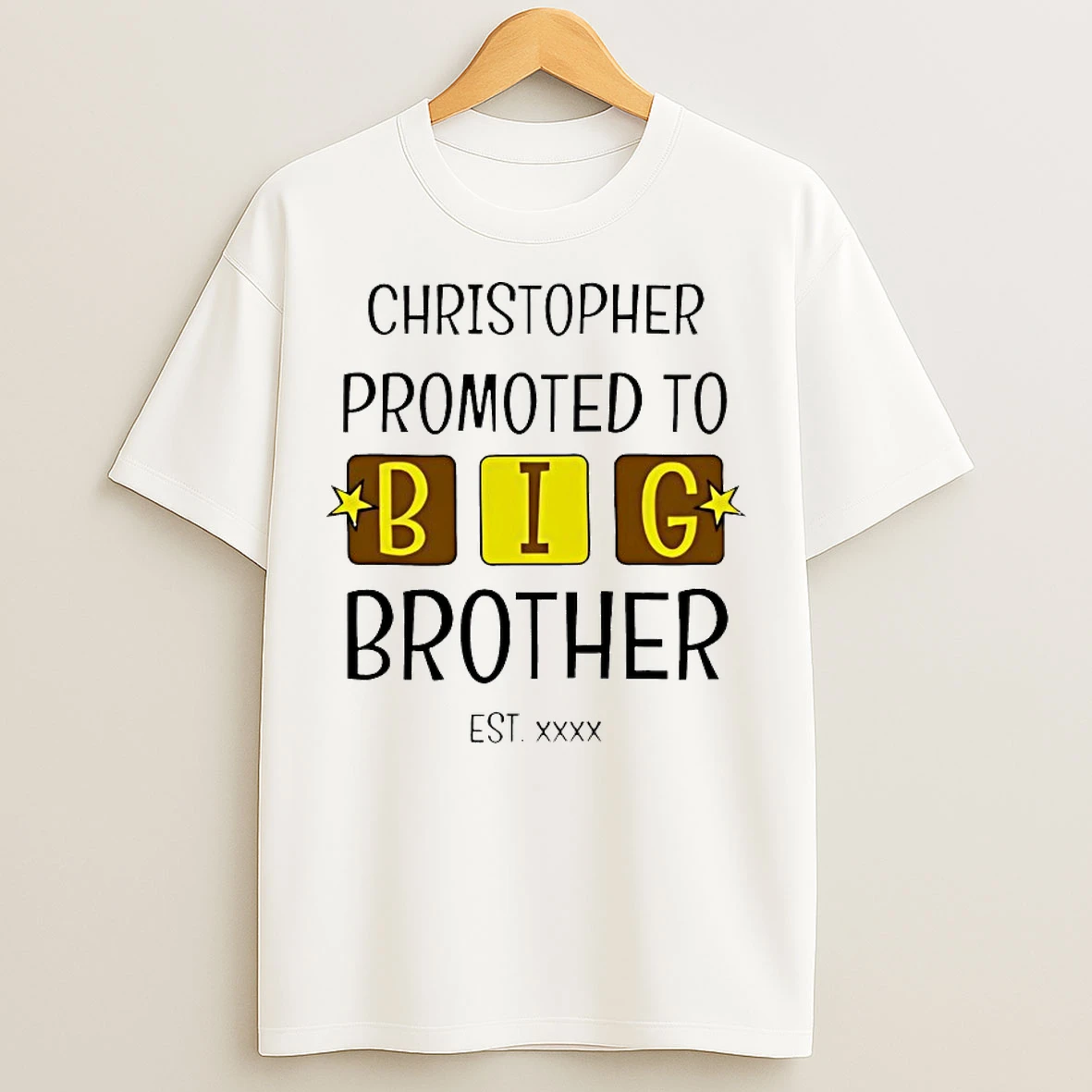 Classic Christopher Promoted To Big Brother Est Xxxx T Shirts