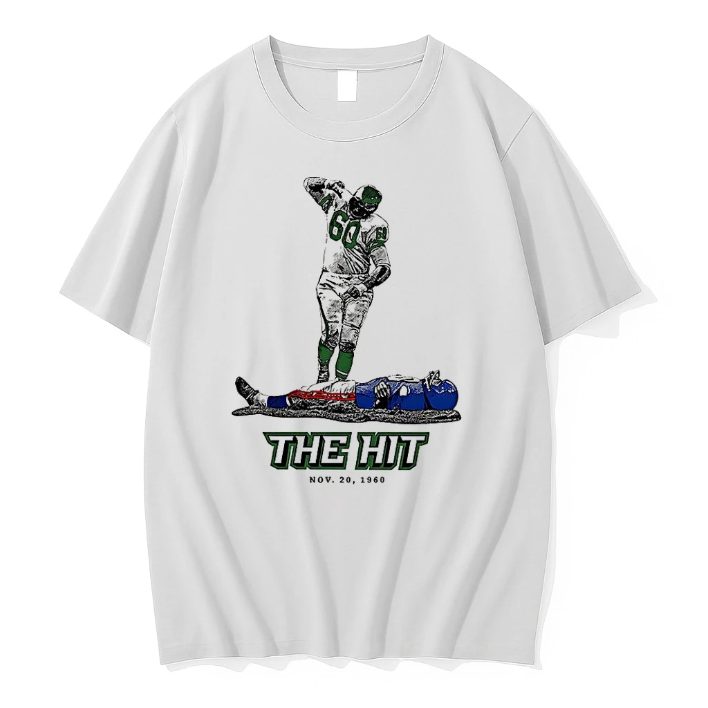 Classic Chuck Bednarik Philadelphia Eagles Vs Frank Gifford New York Giants The Hit 1960 T Shirts