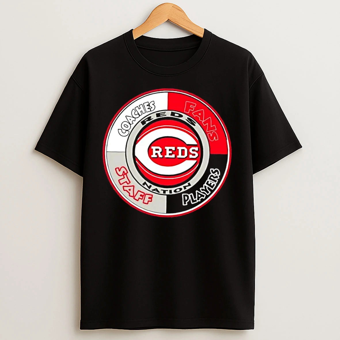 Classic Cincinnati Reds Nation Coaches Fans Staff Players T Shirts