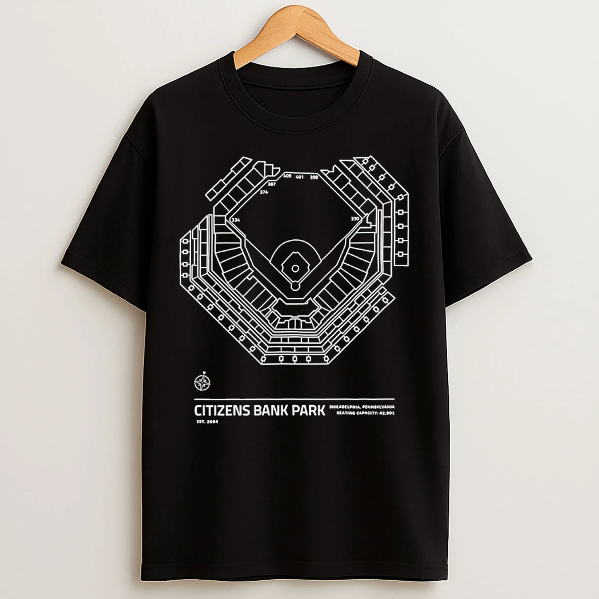 Classic Citizens Bank Park Stadium 2004 Philadelphia Pennsylvania T Shirts